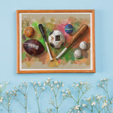 VNUIEHG Sports Equipment Paint by Numbers Kit Paint by Numbers DIY Acrylic Drawing Paintworks Artwork Adults Beginners 16x20 inch VNUIEHG