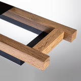 Lingkai LED Modern Ceiling Lights Wooden Square Rectangular Lamp Fixture Wood, 17.3in 12w Modern Kitchen Ceiling Lighting Fixtures 3000K for Island Bedroom Living Room Hallways Lingkai