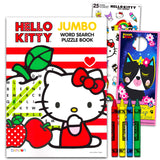 Hello Kitty Word Search Puzzle Book Set for Kids - Bundle with Hello Kitty Activity Books with Word Find Puzzles, Stickers, Crayons, More | Hello Kitty Word Search Book Hello Kitty