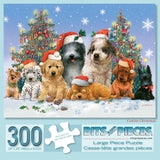 Bits and Pieces – Large 300 Piece Jigsaw Puzzle for Adults – Canine Christmas - Dogs, Puppies, Holiday Jigsaw Puzzle by Artist Giordano Studios, Completed Puzzle Size: 18" x 24" Bits and Pieces