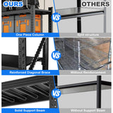 JBLCC 6400LBS Garage Shelving Heavy Duty 59" W Storage Shelves 4-Tier Adjustable Metal Steel Shelving Unit for Industrial, Commercial Basement, Pantry, Warehouse, 59'' W x 59''H x 24'' D JBLCC