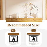 EASYEGO Fireplace Mantel Shelf 72", Rustic Wood Mantles for Over Fireplace, Handcrafted Floating Mantel Shelf, Wall Mounted Farmhouse Decor, with Brushed Surface Workmanship(72Lx8Dx5H, Rustic Natural) Easyego