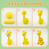 Oun Nana Air Dry Clay for Kids,12 Box Animal Modeling Clay Art Craft Kit,Ultra Soft & Mess-Free, with Sculpting Tools, Tutorials, Ideal Gift for Boys Girls Birthday Christmas Party Favor Oun Nana