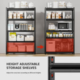 LI JIU HOME 6-Tier 55" W x 24" D x 84" H Garage Shelving 3500LBS Storage Shelves Heavy Duty Metal Shelf Unit Adjustable Basement Industrial Storage Racks (72 * 35 * 15.8) LI JIU HOME