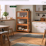 Curio Display Cabinet with Acrylic Doors,3/4Tier Display Case Bookshelf,Large Capacity Floor Bamboo Storage Cabinet,Flip Doors Convenient Storage,Easy to Clean,for Living Room,Study,Brown,106cm/41.7in WROASLTOUX