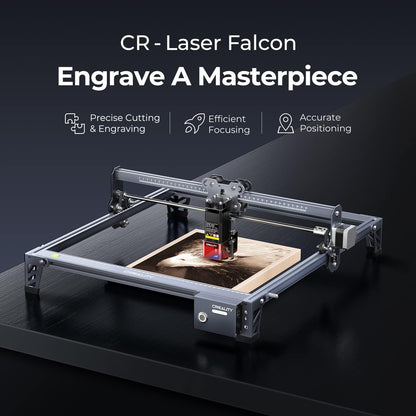 Creality Falcon 5W Laser Engraver, 72000mW Output Power Efficient Laser Engraving Machine, 10W Laser Cutter, CNC Machine for Wood, Metal,Paper, Acrylic, Leather - WoodArtSupply