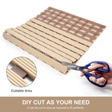 Yolife Non Slip Bath Mat Quick Drain Shower Floor Mat Colorful Bathtub Mat Slatted Duckboard Design with Suction Cups (C-Brown, 24.8 x 15.75 inches) Yolife