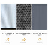 Outsunny 10' x 10' Hardtop Gazebo Canopy with Polycarbonate Roof, Aluminum Frame, Permanent Pavilion Outdoor Gazebo with Netting, for Patio, Garden, Backyard, Deck, Lawn, Black Outsunny