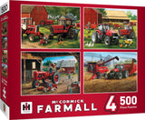 MasterPieces 2000 Piece Jigsaw Puzzle for Adult, Family, Or Youth - Farmall 4-Pack 14" X 19" - Family Owned American Puzzle Company Masterpieces