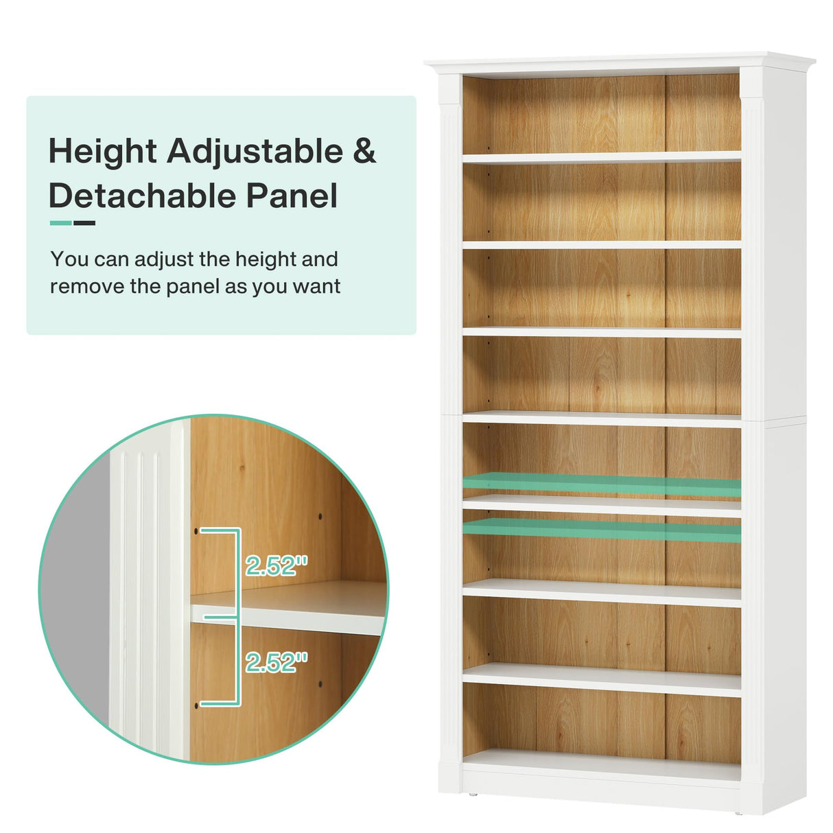 Tribesigns 8-Tier Shoe Rack, Wooden Freestanding Shoe Storage Cabinet for 32-40 Pairs, 70.9-Inch Tall Shoe Organizer Shelf for Entryway, Closet Tribesigns