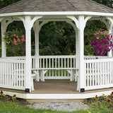 TPSHKE 8 Pack U Shape Post Anchor, 4"x 4" Post Base for Concrete, Design Patent Product, 11 Gauge 3 mm Thickness Galvanized Black Pergola Deck Bracket with Screws(Inner Dia 3.6x3.6) TPSHKE