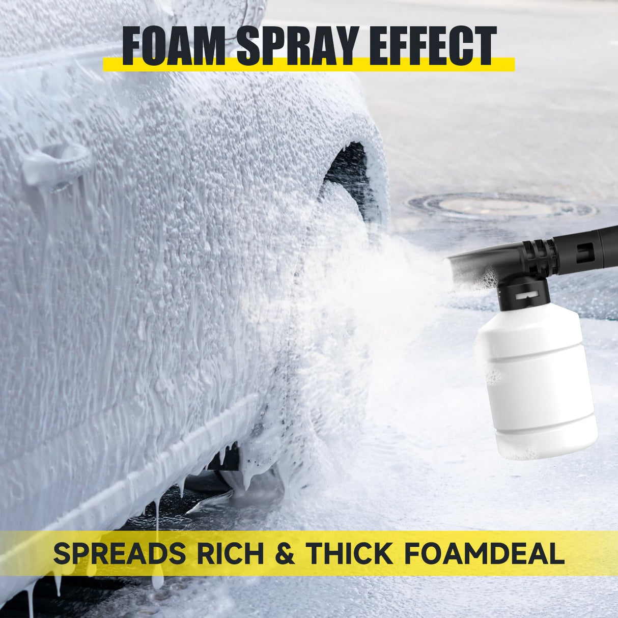 AcquaX Electric Pressure Washer, 4000 PSI 2.5 GPM Electric Power Washer with 4 Quick Connect Nozzles, 35FT Power Cord, 20FT Hose, Foam Cannon for Cars/Patios/Diverway/Fences AcquaX