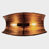 Newrays Antique Wood Wine Barrel Pendant Lamp Hanging Rustic Kitchen Bar Ceiling Lamp Light Fixtures Newrays