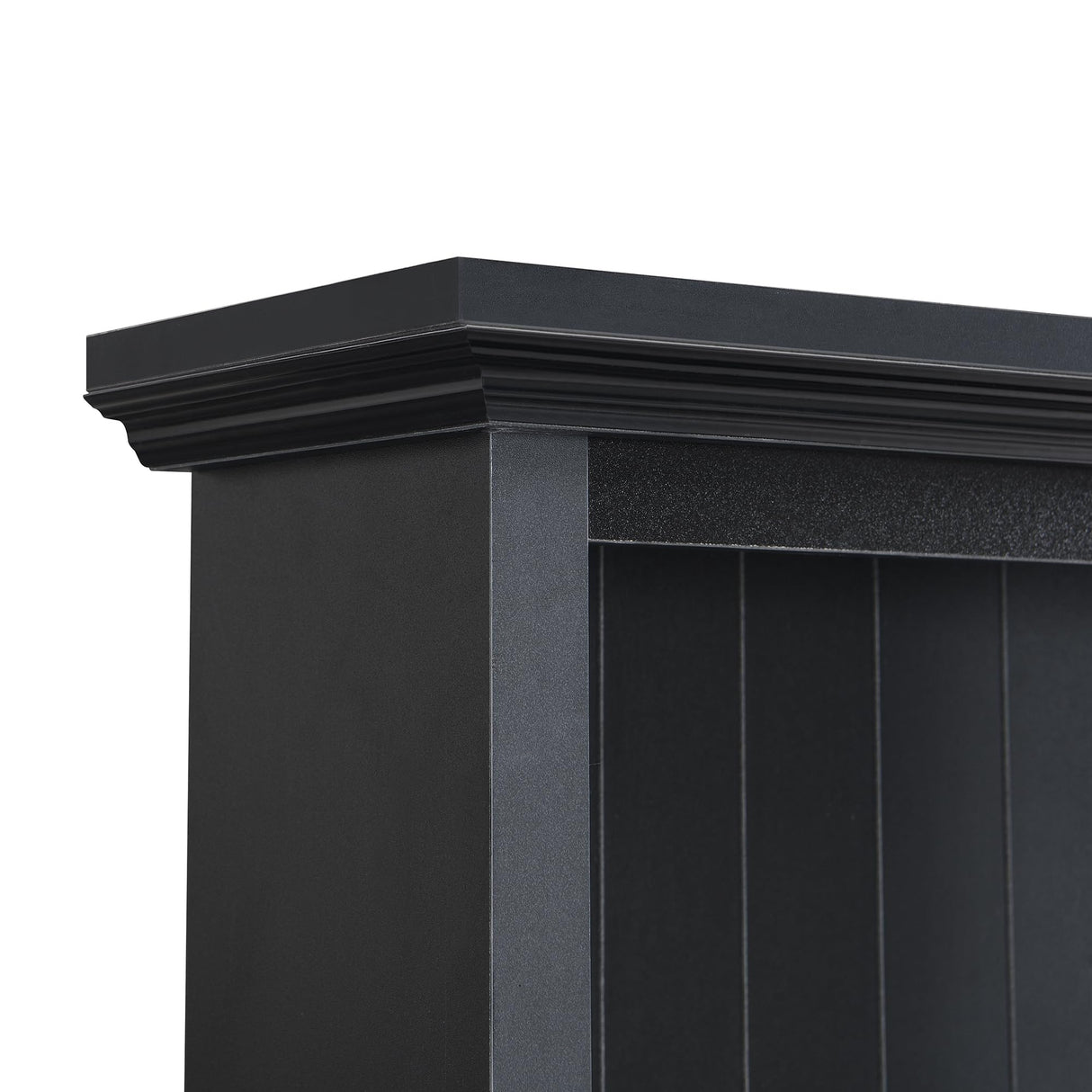 Zjjseloru Farmhouse 4-in-1 Hall Tree - Versatile Black & Dark Walnut Coat Rack with Wood Grain Bench & 2 Large Drawers, Perfect Entrance Organizer for Hallway & Living Room, Particle Board & MDF Zjjseloru