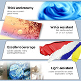 24 Colors Acrylic Paint Set 250 ml(8.45 oz) Large Bottles (Including Metallic Gold and Silver),Non Toxic Acrylic Paint Professional Craft Paint Kit High Viscosity No Fading Rich Pigment for Kids Adults Artists Canvas Crafts Wood Painting Supplies JusArt