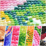 DIY 5D Diamond Painting by Number Kits，Crystal Rhinestone Diamond Embroidery Paintings for Adults and Beginner Diamond Arts Craft Home Decor Gratitude Pitbull Diamond Painting CANFLASHION