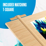 Houseables Portable Drafting Table, Artist Table, Drafting Desk, Artist Desk, Architect, Painting, Blueprint, Blue Print, Plan, Drawing, Art, Architectural, Adults, Dibujo, Wood, Adjustable, 36" x 24" Houseables