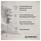 Prepac Elite Black Wall Mount Cabinet - Versatile Storage for Kitchen, Bathroom, and Garage Prepac