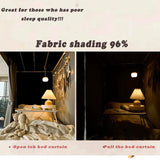 Navhao 2 Panels,Dorm Home Solid Thicken Bunk Blackout Bed Curtains Cloth Bed Canopy Men Women Single Sleeper, Pink Navhao