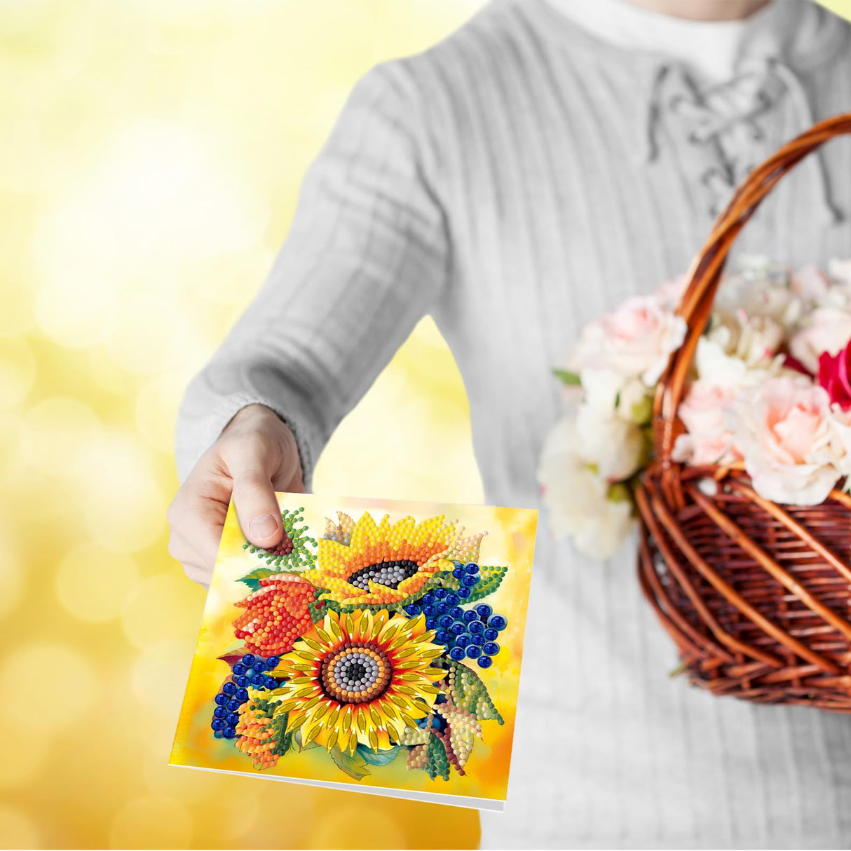 pigpigboss 12 Packs Flower Butterfly Diamond Painting Greeting Card Kit Bird Diamond Art Greeting Cards Special Shaped Diamond Painting Greeting Card Arts Crafts for Birthday Blessing and Wishes pigpigboss