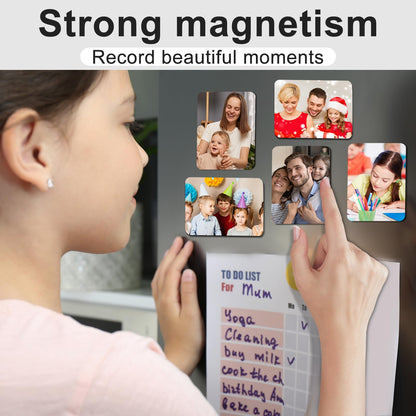 50 Pcs Sublimation Magnets Blank 2x3 Inch Personalized Fridge Refrigerator Magnets Blanks DIY Sublimation Refrigerator Magnet Bulk Soft Magnetic for Kitchen Decorative Fridge Magnets Blank Set