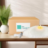 ECLHTLNY 10LB DIY Snow Pearled Candle- Powder Candle Making for Soy Wax Candle Crafts- Natural Candle Making Supplies- HIGH Class Material- LongLasting Burn Time ECLHTLNY