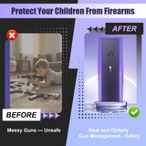 Marcree 8-10 Gun Safe for Rifles and Pistols, Gun Cabinet for Rifle and Shotgun Multi-Function, Biometric Fingerprint Large Rifle Safes for Home, with Inner Cabinet Dual Alarm System Marcree