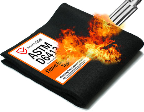 2 Pack 11x14 Inch Welding Blanket – Fireproof and Heat Resistant Mat with 5mm Thick Carbon Felt, Flame Retardant Fabric Rated Up to 1800°F for Soldering, Grill, Fire Pit, Smoker, and Welding Use Haispring