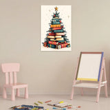 Framed Paint by Numbers Kit for Adults Beginners & Kids Ages 8-12,Christmas Tree Adult Paint by Number Kits on Canvas with Easel, Acrylic Oil Painting Kits for Adults for Gift Home Decor(8x12 inch) Arttoplus