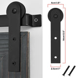 COGOOD Farmhouse Bathroom Mirror - 41" x 30" Rustic Barn Door Mirror for Living Room, Entryway, Bedroom, Vanity Wall Decor (Black) COGOOD