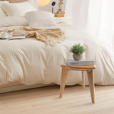 TeakAura Teak Shower Stool, Teak Shower Bench, Waterproof Wood Chair for Inside Shower, 12'' Spa Foot Rest for Shaving Legs, Organizer Teak Stool, Corner Seat for Bathroom Livingroom TEAKAURA