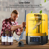 ANYCUBIC Ultra Tough Resin, 3D Printer Resin with Strong Impact Resistance and High Flexibility, Suitable for Direct Use or as an Additive, Wide Compatible for LCD Resin 3D Printers (Clear, 1kg) ANYCUBIC