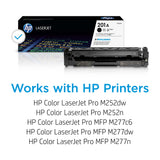 HP 201A Black Toner Cartridge | Works with HP Color LaserJet Pro M252, HP Color LaserJet Pro MFP M277 Series | CF400A HP