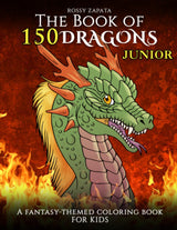The Book of 150 Dragons Junior: A Fantasy-Themed coloring book for kids WoodArtSupply