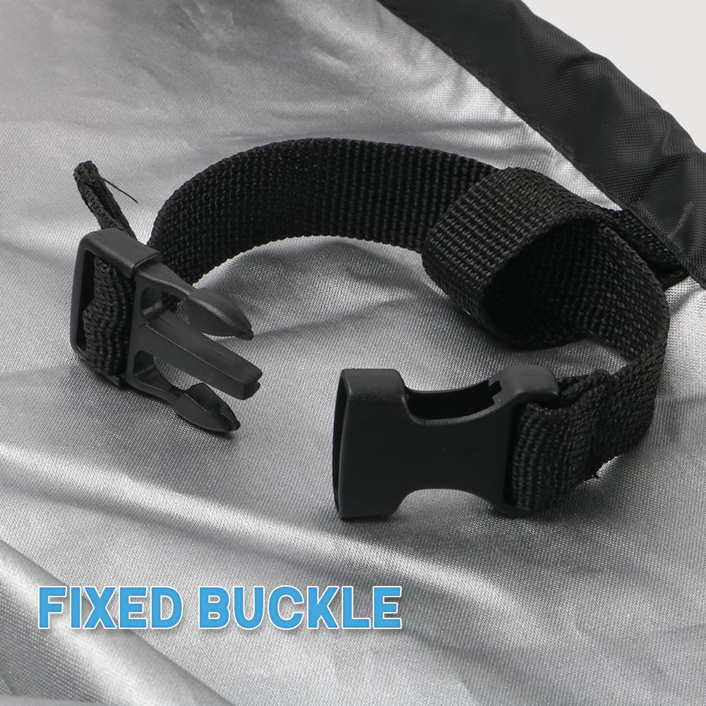 HOXHA Firewood Rack Cover Outdoor Log Rack Waterproof Cover Oxford Fireplace Wood Rack Covers Weather Resistant Outside, 8FT HOXHA