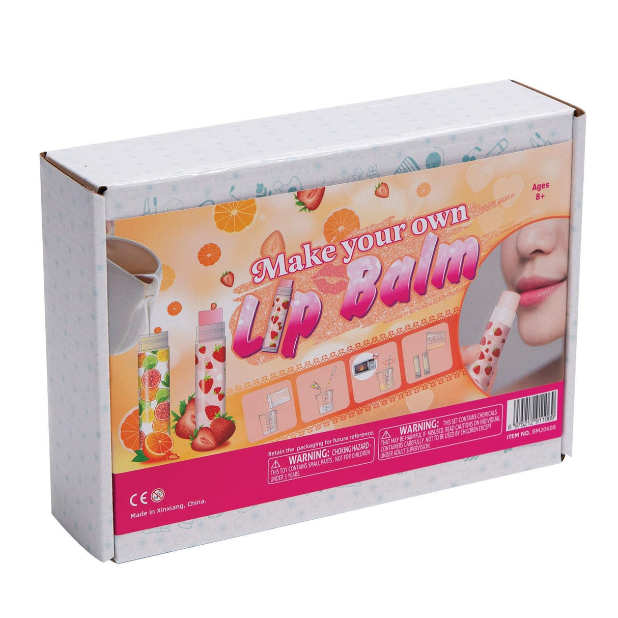 Fun Express Lip Balm Kit - Natural Lip Balm Crafting Set for Girls - Personalized Making Kit, Creative Kids DIY - Natural Balm Set, Fun Crafting Fun Express