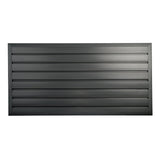 HANDIWALL (BLACK) PVC Slatwall Garage Wall Organizer, 4x2ft Heavy Duty Framed Slatwall Panel Storage Kit, Wall Mount Organizing Storage System For Slatwall Accessories HandiSolutions