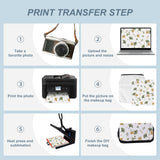 4Pcs Sublimation Makeup Bag Blanks,Sublimation Makeup Bags Bulk Travel Toiletry Bag Cosmetic Bags For Women Heat Transfer Removable Sublimation Bags with Zipper Cosmetic Make Up Bag for DIY Craft KKSUBCA