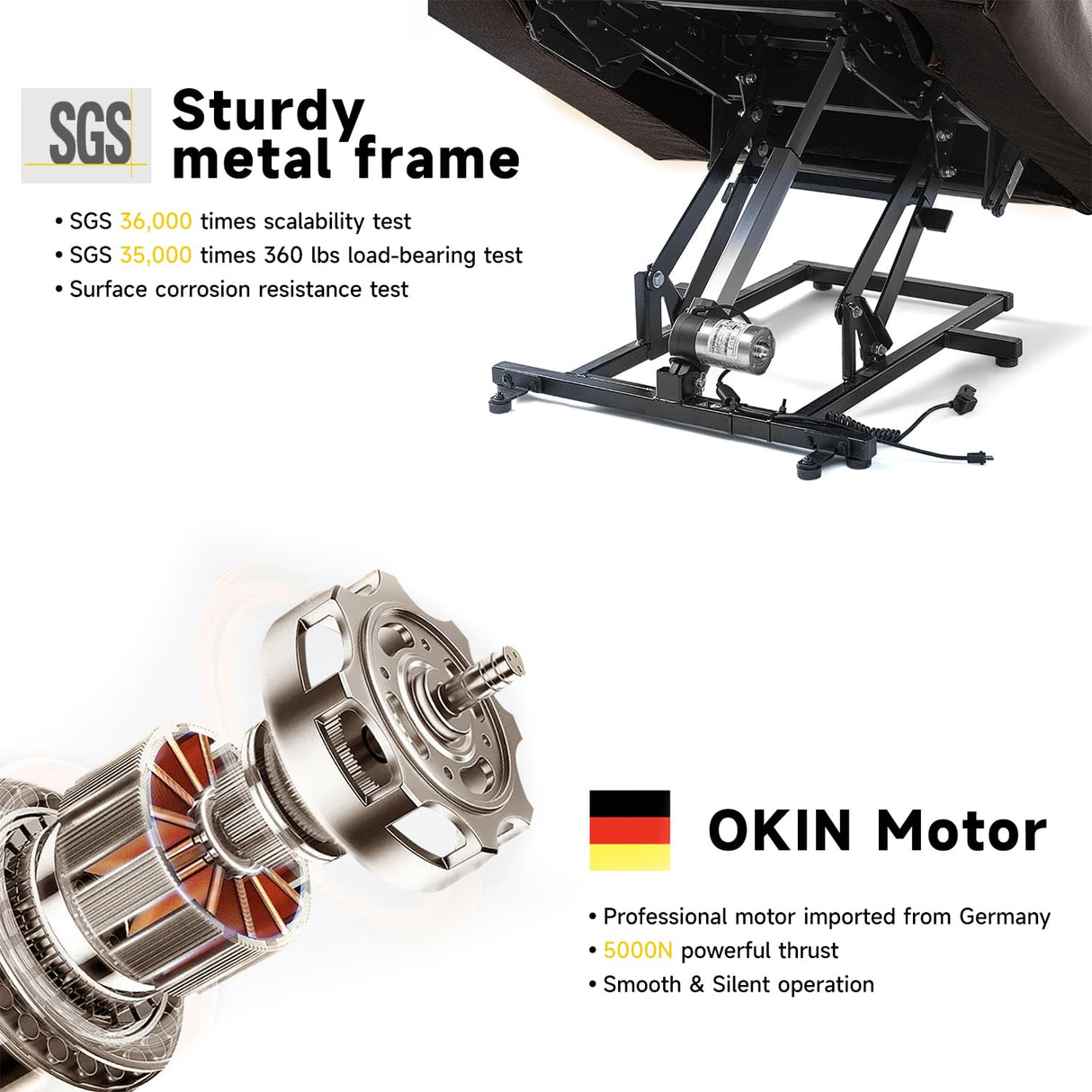 Large Power Lift Chairs Recliners for Elderly with Heated and Massage, Overstuffed Adjustable Lift Chairs, 3 Positions, Breathable Leather, USB-A and USB-C, Cup Holder, Side Pocket Dark Brown Cfvyne