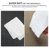 FYSETC Resin 3D Printing Cleaning Wipes - Upgrade Dry-Wettable Wipers: Ultrasoft Large Size Clean Up Tool for Silicone Slap Mat 405nm UV Resin Curing Machine Vat Tank Funnel Washing Bucket Print Bed FYSETC