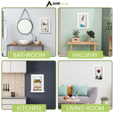 AdirHome Recessed Wall Mount Storage Cabinet – Sturdy Fully Assembled Wooden Utility Storage Shelf – Ideal for Home Kitchen, Bathroom, Laundry, Medicine Cabinet (White) AdirHome