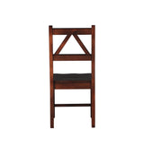 Linon Home Decor Titian Chair, Antique Tobacco Finish, 17.32"w x 21.54"d x 37.56"h Linon