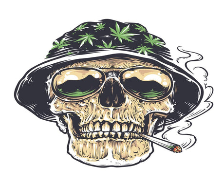 5D Diamond Painting,Diamond Painting Kits for Adults Rastaman Skull in Hat Cannabis Leafs Sunglasses Holds Smoking Joint His Mouth Suitable as Gifts Gem Art Drill Dot, Home Games,Home Wall,12"x16" Puzzle art
