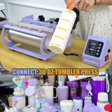 Whubefy 15x15 Heat Press Machine for T Shirts 5 in 1 Combo with 30oz Tumbler Press, Slide Out & Swing Away, Dual Tube Fast Heating, 3 Preset Modes & Counting Function for Bulk DIY Hats, Mugs, Plates Whubefy