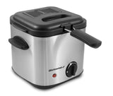 Elite Gourmet EDF1550# Electric 1.5 Qt. / 6 Cup Oil Capacity Deep Fryer, Adjustable Temperature, Removable Basket, Lid with Viewing Window, Stainless Steel Elite Gourmet
