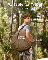 Mars Explo Screen Pop Up House Room Tent, Canopy Sun Shade Shelter for Camping, Patio, Backyard, Deck & Outdoor Activities, Portable Gazebo, Not Waterproof, 10'x10',Beige Mars Explo