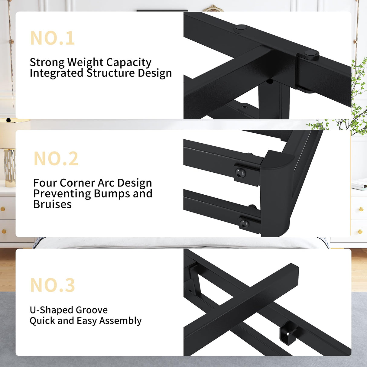 Vaciwe Queen Box Spring 6 Inch Heavy Duty Metal Box Springs Mattress Foundation with Easy Clean Fabric Cover, Noise Free, Easy Assembly Vaciwe