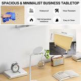 6pcs Folding Conference Room Table, 4.6 FT Mobile Conference Room Table Classroom Tables with Wheels Folding Training Table for Office Classroom Meeting Training (6PCS 55" L) robwibw