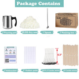 Soy Wax Candle Making Kit Supplies, Natural Candle Wax For Candle Making, DIY Art&Crafts Kit for Adults,Beginner,Kids, Including 10lbs Soy Wax Flakes, 100 Candle Wick,10 Centering Devices, Melting Pot Haccah