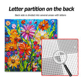 Bgraamiens Puzzle-Mosaic Art Flowers-1000 Pieces Mosaic Art Paper Puzzle for Adults, Stained Glass Art Puzzle with Flowers, Impossible Puzzle Color Challenge Flowers Puzzle for Adults Bgraamiens